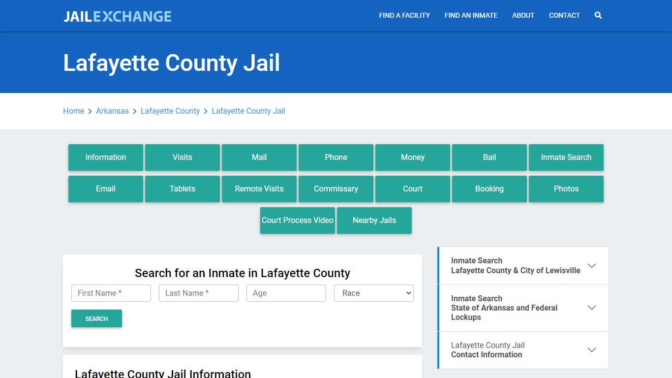 Lafayette County Jail Roster Lookup, AR, Inmate Search